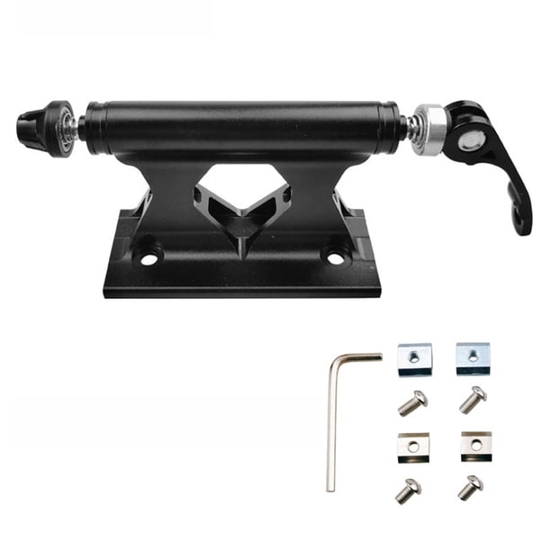 Advancent Horquilla delantera para bicicleta de montaña, Clip de fijación de liberación rápida, aleación de aluminio, equipaje de coche, Ciclismo Negro