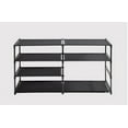 Mainstays 4Tier Shoe Rack Storage Organizer, Rich Black, 24 Pairs