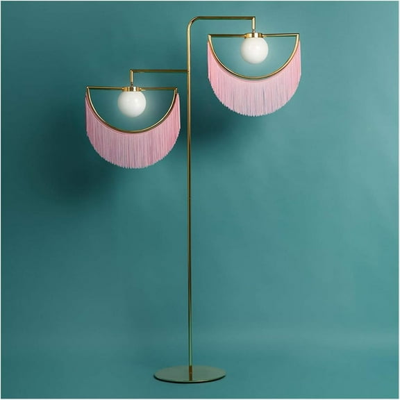 floor lamp Creative Postmodern Tassel Floor Lamp Gold Model Room Bedroom Iron Plated Standing Floor Lights Home Hotel Lighting Decoration floor lamp