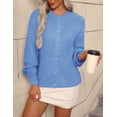 thumbnail image 5 of Zeagoo Cardigan Sweaters for Women Long Sleeve Chunky Knit Cardigan CEW Neck Button Down Fall Fashion, 5 of 6