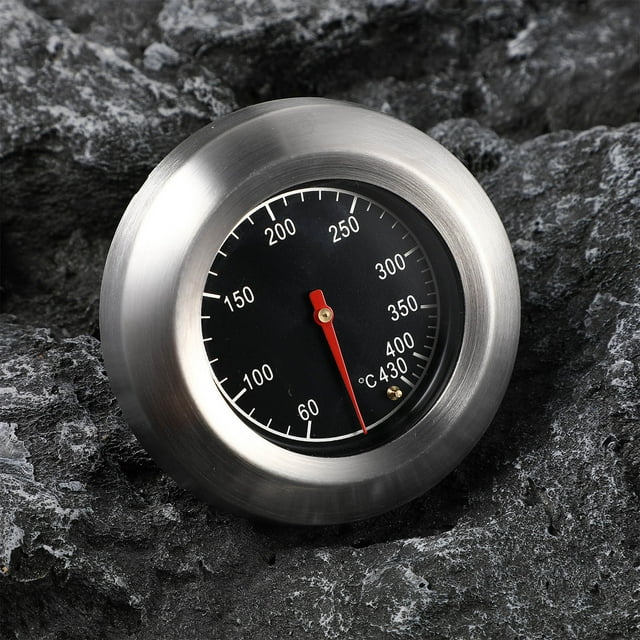 OULII heat indicator BBQ Oven Thermometer Glass Temperature Monitoring for Outdoor Enthusiasts 1Set