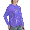 thumbnail image 6 of Haiem Purple Glitter for Women's Fashion Hoodies & Sweatshirts with Kangaroo Pocket,Hooded Sweatshirt with Eye-catching Drawstrings-XX-Large, 6 of 7