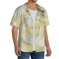 thumbnail image 4 of Haiem White Rose Men's Casual Shirts Short Sleeve Button Down Shirts Fashion Textured Summer Beach Shirt-X-Large, 4 of 7