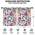 thumbnail image 2 of Blackout Kids Curtains,Pioneer Flower Floral Print Pattern Childrens Insulated Curtains Set Of 2,Bedroom Essentials,Toddler Room Decor 42"x54", 2 of 5