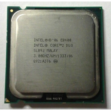 REFURBISHED Intel Core 2 Duo E8400 3.00GHz / 6MB Cache / 1333MHz SLB9J Socket 775 CPU (Best Socket 775 Processor For Gaming)