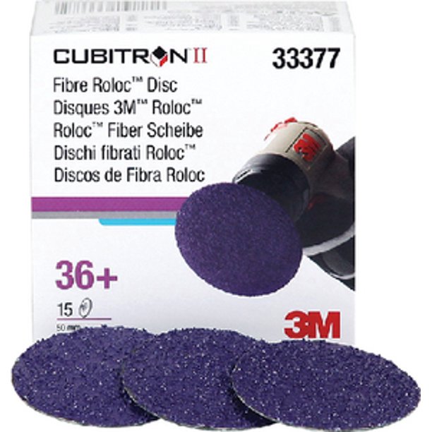3M 33389 Cubitron Ii 3" Fibre Roloc Disc 15 Discs/box