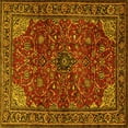 thumbnail image 1 of Ahgly Company Indoor Square Persian Yellow Traditional Area Rugs, 3' Square, 1 of 4