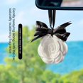 thumbnail image 4 of Colgante de yeso con aromaterapia y flor de camelia, bálsamo purificador de aire sólido, yeso de aromaterapia, colgante de perfume para coche, 4 of 5