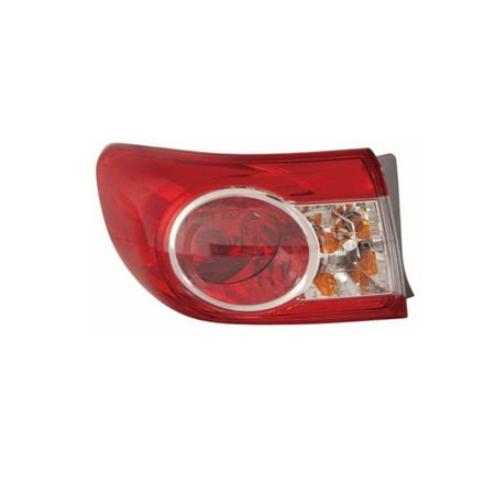 - Replacement Depo 312-19A8L-AF Driver Side Tail Light For 11-12 Toyota Corolla