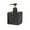 Black, variant on 5 Pack 8.5 Ounce Plastic Pump Bottles,Refillable Square Plastic Pump Bottles for Dispensing Lotions,Shampoos and More