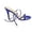 Blue, variant on Elegant Stiletto Open Toe Summer Sandals Strappy High Heel Dressy Sandals witn Ankle Strap (Brown 6)