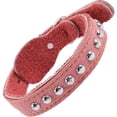 thumbnail image 2 of Miangastore Comfortable Decorative Dog Collar Orange Leather 1Pack 20.9x1in, 2 of 8