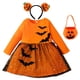 thumbnail image 1 of Disfraz de Halloween para niñas, conjunto de ropa, diadema, bolsa de calabaza, 2023, 1 of 4