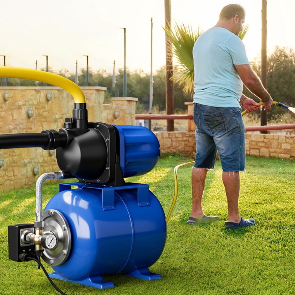Spaco 1200 W Garden Water Pump Shallow Well Pressurized Irrigation, Outdoor Tools for Garden, Garden Care Tools-Blue