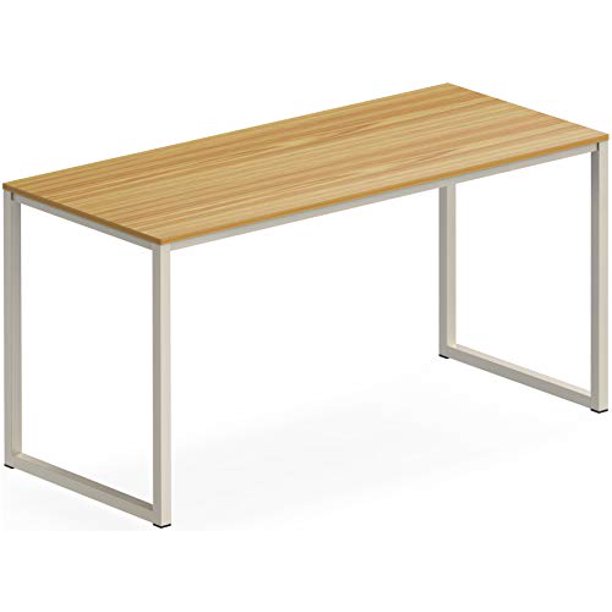 SHW Home Office 48Inch Computer Desk, White/Oak