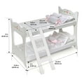 thumbnail image 6 of Doll Bunk Bed with Ladder and Bedding - White Rose, 6 of 9