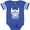 Football Blue and White, variant on Inktastic Waiting for My Beard to Grow in Boys Baby Bodysuit