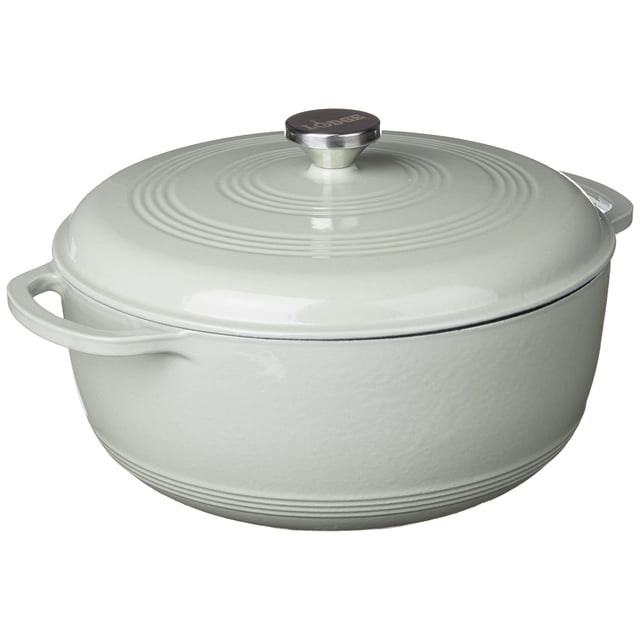Horno holandés Lodge de hierro fundido esmaltado de 7,5 cuartos, Desert Sage