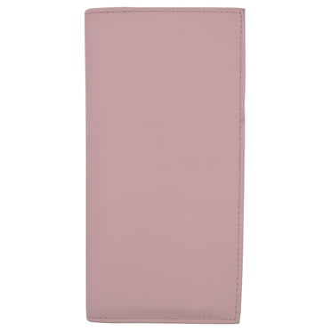 Basic PU Leather Checkbook Covers Light Pink