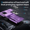 thumbnail image 6 of Dteck for Google Pixel 7 Case with Slide Camera Cover,Magnetic Rotated Kickstand Rubber Case Hard PC Camera Protection Military Grade Shockproof Heavy Duty Protective Cover,Purple, 6 of 8