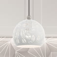 thumbnail image 3 of 49541-03 Livex Lighting Chantily - 1 Light Pendant in Bohemian Style - 8 Inches wide by 13 Inches high-White/Brushed Nickel Finish    -Traditional, 3 of 8