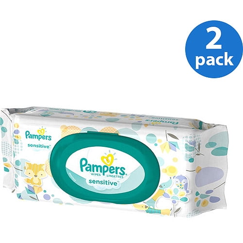 (2 Pack) Pampers Baby Wipes, Sensitive, 1X Pop-Top, 56 Count - Walmart