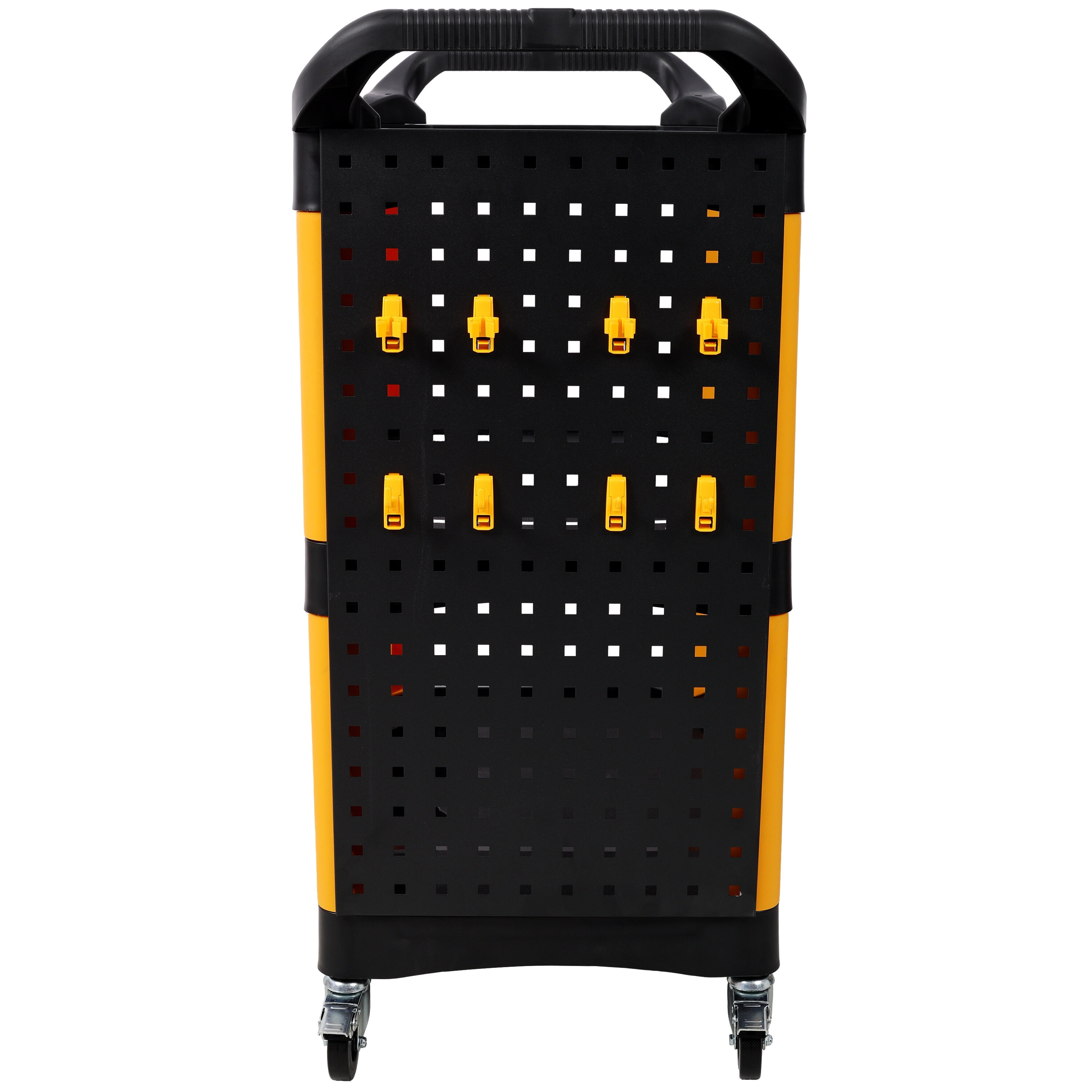 Tool Cart, 3 Tier Rolling Auto Detail Cart With Wheels,With Panel & Hook,for Detailers Garage, Workshop, Repair Shop, Storage Tool, Yellow&Black, Yellow+Black Tool Storage Cart,Mechanics Tool Cart