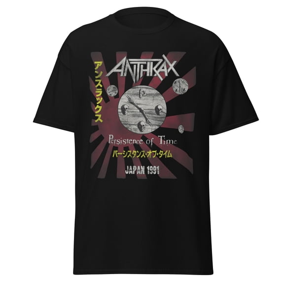 Anthrax - Japan 91 Tour Jumbo Print Unisex T-Shirt - Black - Small
