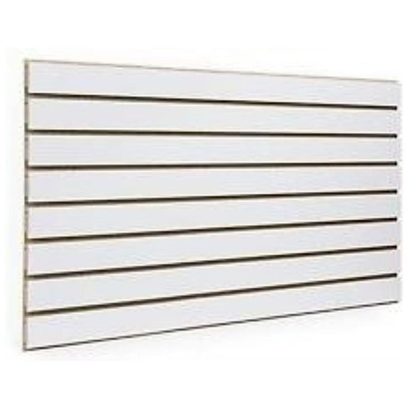 White Slatwall Panels 24"H x "L (Set of 2 Panels)