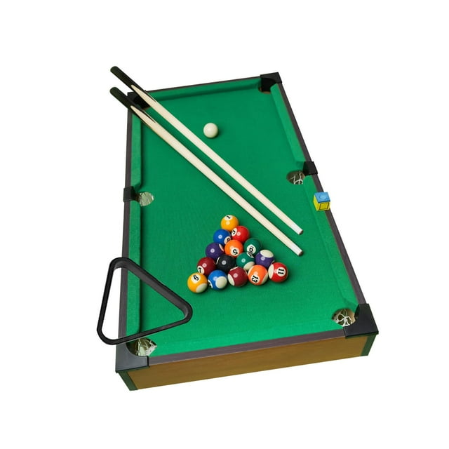 ZLight Jeu de Billard Bar à la Maison Amis Table Mini Ensemble de Billard 2 Dessus de Table 81cmx40cmx15.5cm Indices Piscine