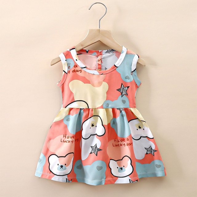 LOVZFMLL Robe d'Été à Imprimé Floral pour Filles Robe en Soie pour Filles Robe pour Enfants