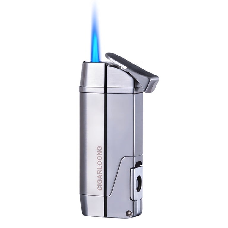 cigarette lighter lock Cigar Lighter Windproof Straight Forward Lighter Lock Fire Switch  Inflatable Gas Cigarette Lighter