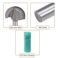 thumbnail image 3 of Fresa de router de 1/4" de vástago, diámetro de corte de 1 pulgada, caja central, 2 flautas, punta de acero de alto carbono, 3 of 3