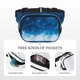thumbnail image 5 of Disketp Blue Glitter Sparkles Riñonera de Doble Capa, Bolsa de Cintura Ajustable para Viajes, Correr y Senderismo, Riñonera Ligera para Hombre y Mujer, 5 of 9