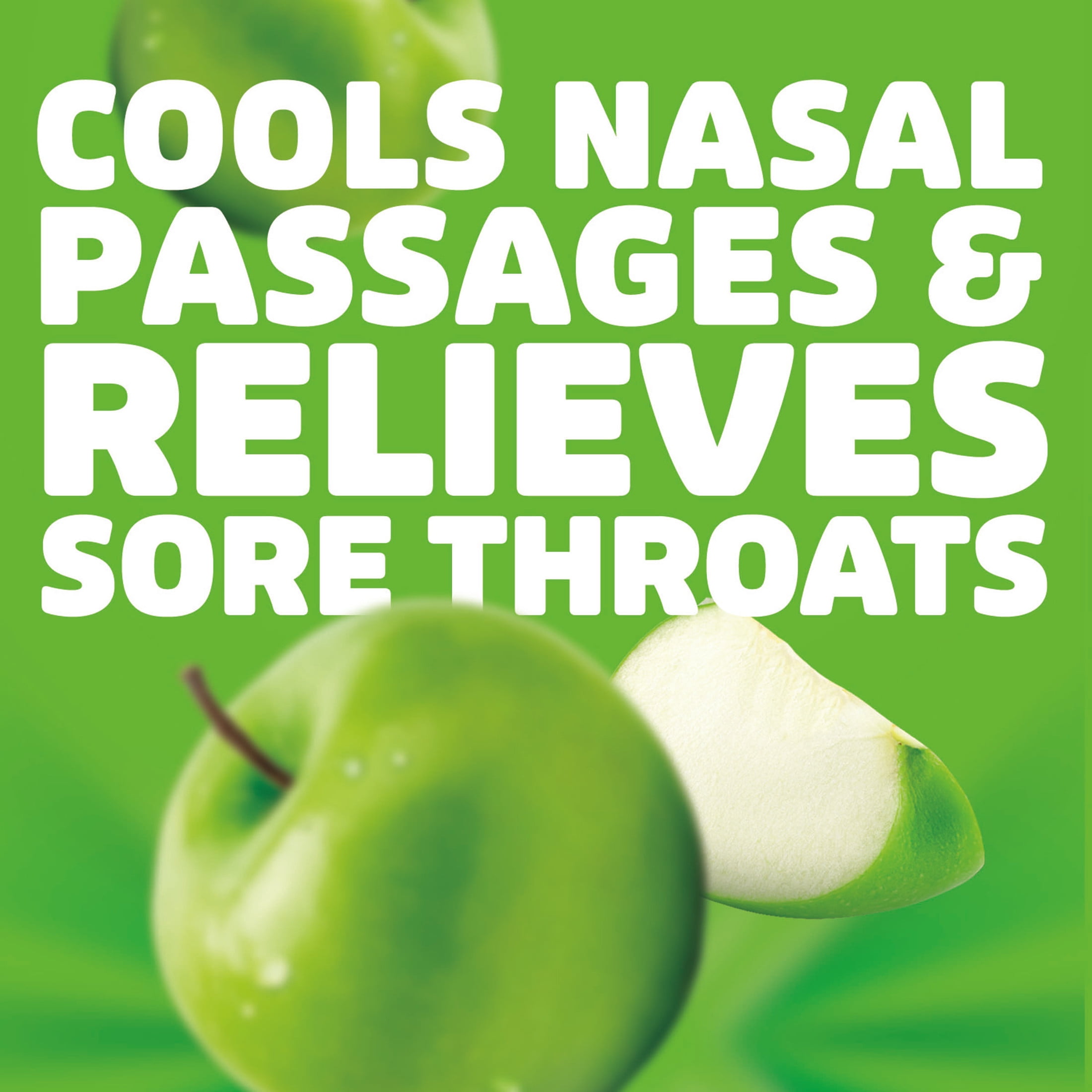 HALLS Throat Relief Green Apple Cough Drops, FSA/HSA Eligible, Value Pack, 80 Drops