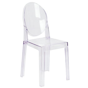 Flash Furniture Transparent Crystal Ghost Chair With Arms