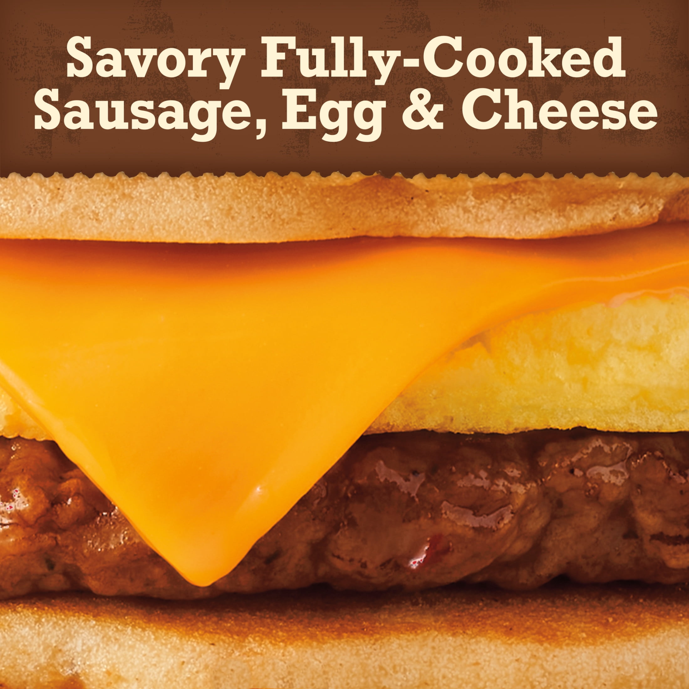 Jimmy Dean Frozen Breakfast Sandwich, Egg and Cheese Maple Griddle Cake, 18.8 oz, 4 Count