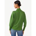 thumbnail image 4 of Scoop Women's and Women's Plus Ultimate Scubaknit V Neck Sweatshirt, Sizes XS-4X, 4 of 5