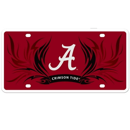 Paint Tribal Flames - Alabama Tribal Flame Styrene License Plate (F)
