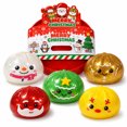 thumbnail image 2 of 5 Pcs Christmas Bao Bun Squishy Toy, 3.2 Inch Glitter Squishy Fidget Toys, Mystery Stress Ball Squishies for Christmas with Steamer Container for Kids Adults Christmas Stocking Stuffer, 2 of 7