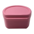 thumbnail image 5 of Clearance! Fdelink Denture Box Denture Bath Box Case Dental False Teeth Storage Box with Hanging Net Container Pink, 5 of 6