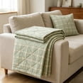 thumbnail image 3 of Tunhigl Printed Lightweight Cool Touch Summer Quilt, Breathable Cooling Air Condition Blanket, 59×78.7in Standard Single Size for Bedroom Sofa Indoor Daily Use, 3 of 5