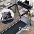 thumbnail image 2 of Tapis Roulant Électrique Pliant - Machine de Course Motorisée 3,5 Hp pour Gym à la Maison - Métal Gris, 14 Km/h, Capacité de 330 Lb, Équipement de Mise en Forme Compact, 2 of 8