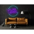 thumbnail image 2 of Glowneon Now Open Welcome Hanging Neon Signs, Welcome Sign, 2 of 4