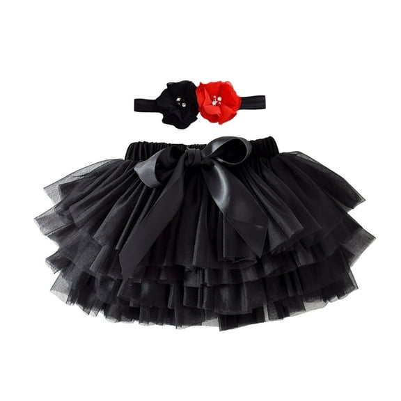 Utlike Girls Dresses Baby Soft Fluffy Tutu Skirt Party Toddler Mesh Tutu Bowknot Princess Skirt Hairband Elegant Sundress For Sweet Girls Size 2 Years-3 Years