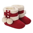 thumbnail image 2 of Fozruso Winter Girls Boots Warm Lined Soft Sole Non Toddler Shoes For Baby Children Outdoor Play,Sizes 4(0-3 Months), 2 of 6