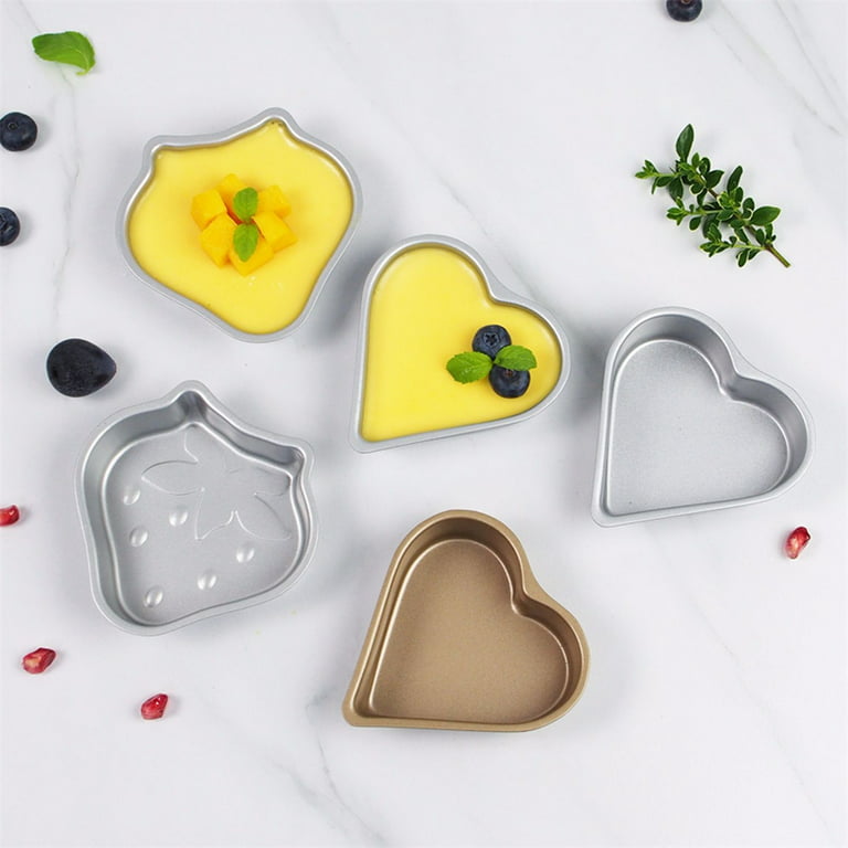 Cake Pan, Heart Shaped Cake Pans for Baking, Mini Aluminum Foil Pans for  Valentine's Day Wedding Mother's Day Parties 