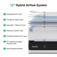 thumbnail image 2 of Novilla King Mattress, 12 Inch Cooling Hybrid King Size Mattress with Upgraded Individual Coils & Gel Memory Foam, Enhanced Support, Reinforced Edge, Motion Isolation, Pressure Relief, CertiPUR-US, 2 of 11