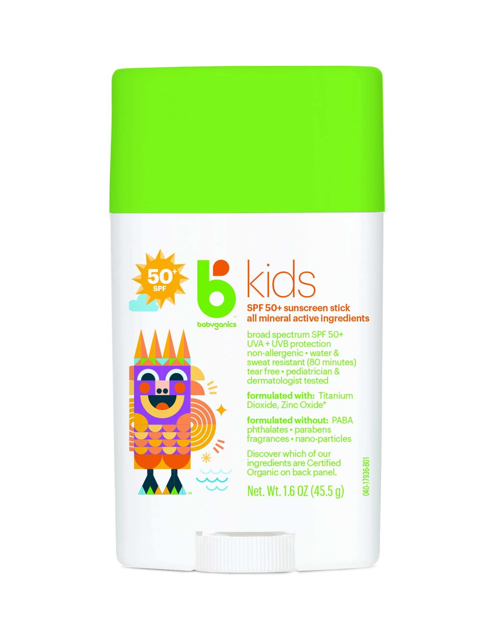Babyganics Kids Sunscreen Stick SPF 50 1 6 Oz Walmart com Babyganics Kids Sunscreen Stick SPF 50 1 6 Oz Walmart com