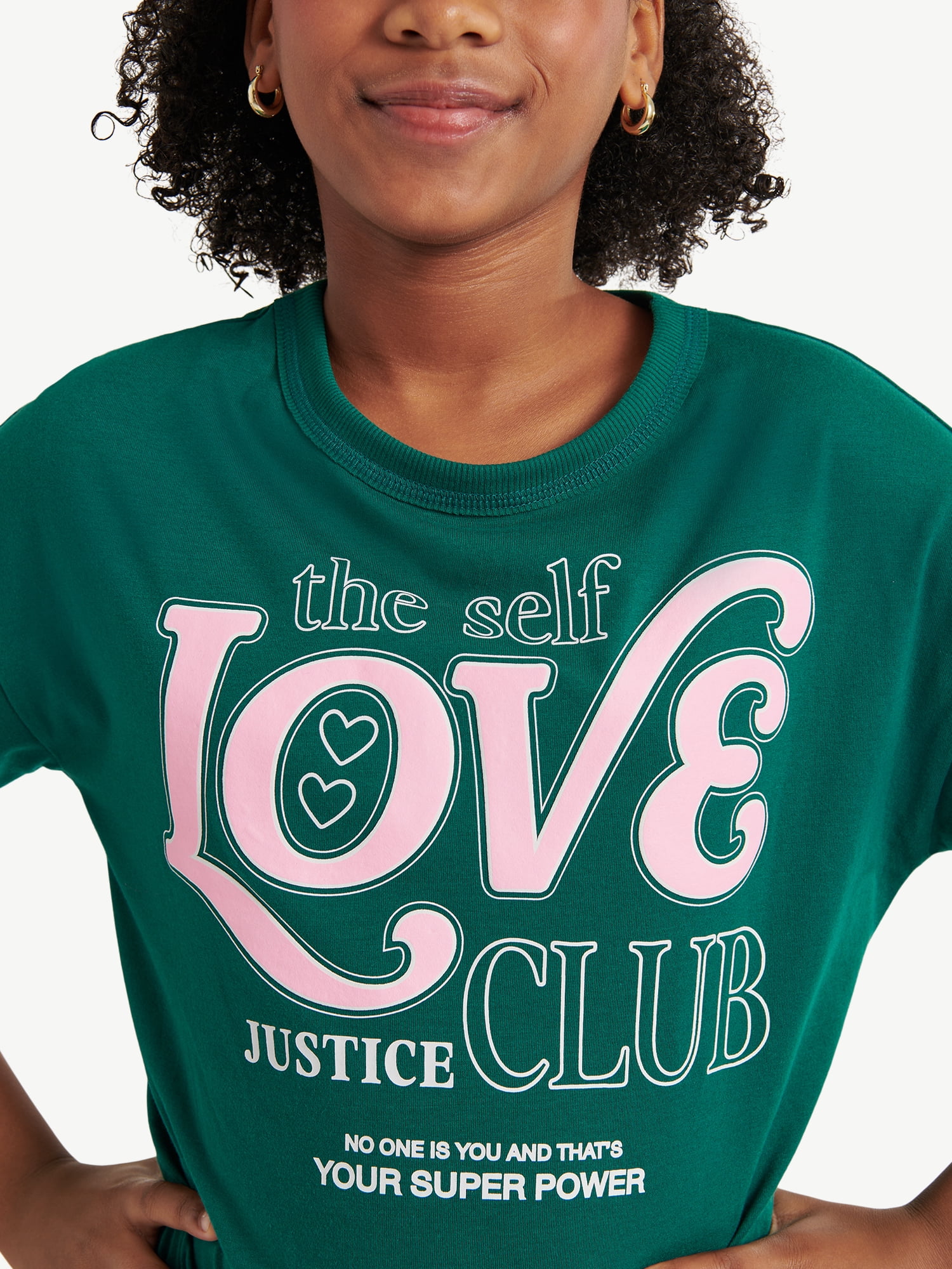Justice Girls EDF Short Sleeve Tee, Sizes XS - XLP
